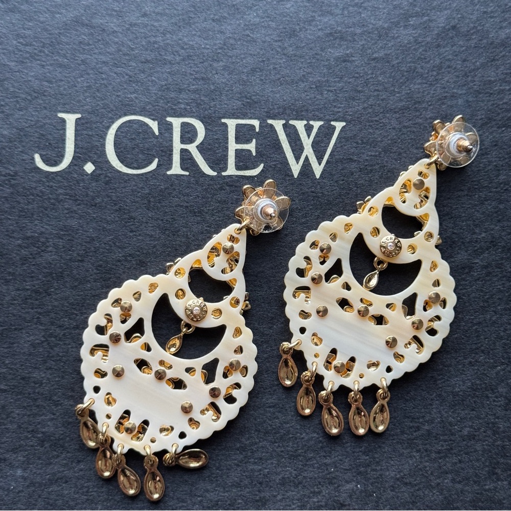 J. Crew tortoise statement earrings - Picture 6 of 6